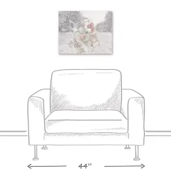 Outlet Kirklands Home Snowy Sleigh Christmas Canvas Art Print