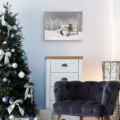 Sale Kirklands Home Snowy Truck Canvas Art Print