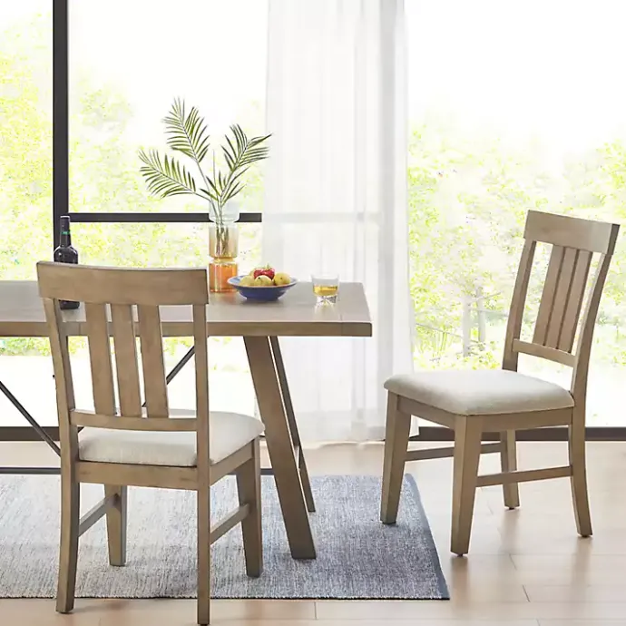 Hot Kirklands Home Sofia High Back Dining Chairs, Set of 2 Gray