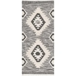 Best Kirklands Home Sofia Moroccan Fringe Runner Gray