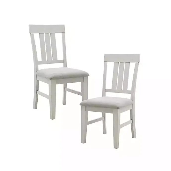 Clearance Kirklands Home Sofia High Back Dining Chairs, Set of 2 White