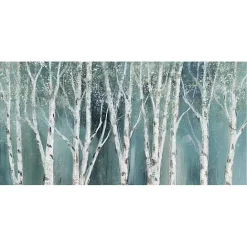 Kirklands Home Soft Birch on Blue Canvas Art Print