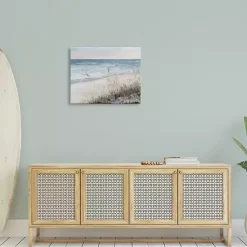 Best Kirklands Home Soft Beach Canvas Art Print, 30x24 Blue