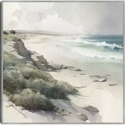 New Kirklands Home Soft Coastal II Framed Canvas Art Print