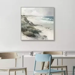 New Kirklands Home Soft Coastal II Framed Canvas Art Print