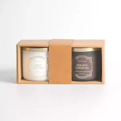 Best Kirklands Home Soft Cotton & Golden Gardenia 2-pc. Candle Set