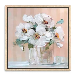 Kirklands Home Soft Elegant Floral Framed Canvas Art Print