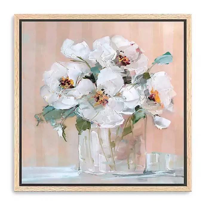 Kirklands Home Soft Elegant Floral Framed Canvas Art Print