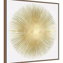 Outlet Kirklands Home Soft Gold Sunburst I Canvas Art Print