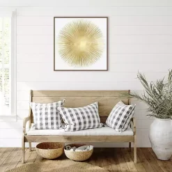 Outlet Kirklands Home Soft Gold Sunburst I Canvas Art Print