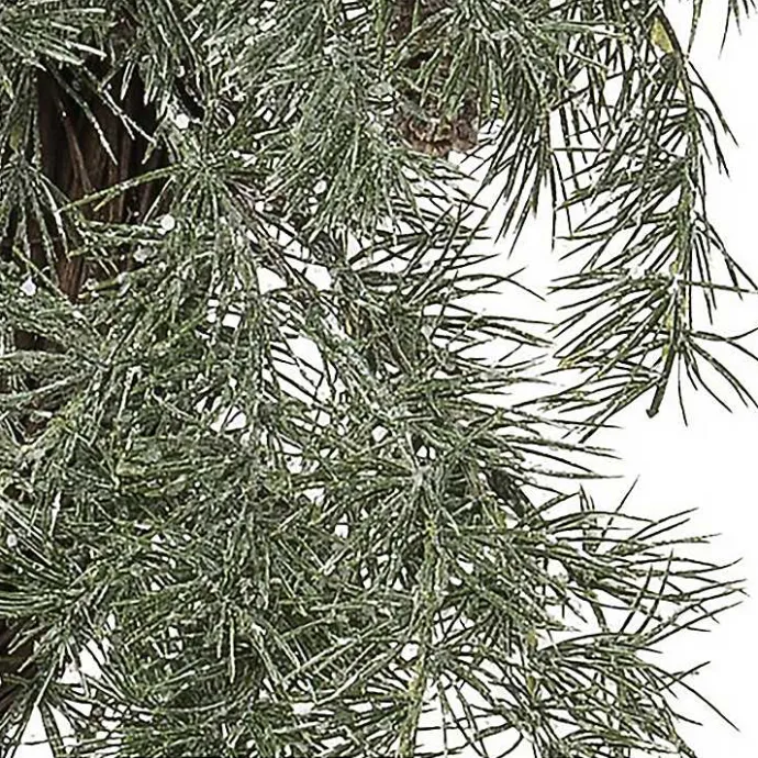 Discount Kirklands Home Soft Piney Fir Christmas Wreath Green