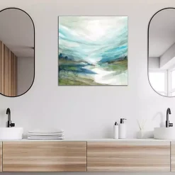 Online Kirklands Home Soft River Reflection Canvas Art Print Multi