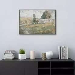 Hot Kirklands Home Soft Spring Landscape Framed Canvas Art Print Green