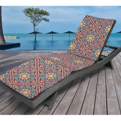 Clearance Kirklands Home Solano Flowers Outdoor Chaise Cushion