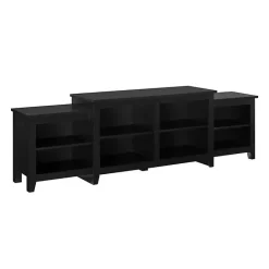 Kirklands Home Solid Tiered TV Stand Black