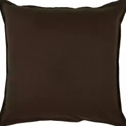 Best Kirklands Home Solid Flanged Pillow Brown