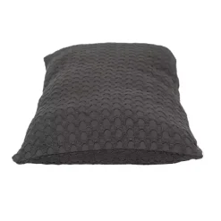 Outlet Kirklands Home Solid Charcoal Textured Lumbar Pillow Gray