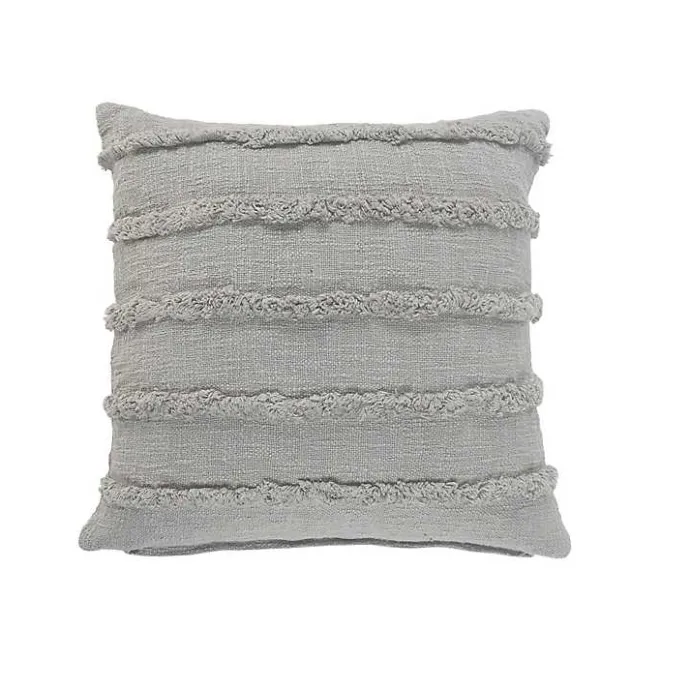 Online Kirklands Home Solid Tufted Accent Pillow Gray