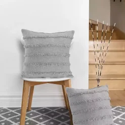 Online Kirklands Home Solid Tufted Accent Pillow Gray