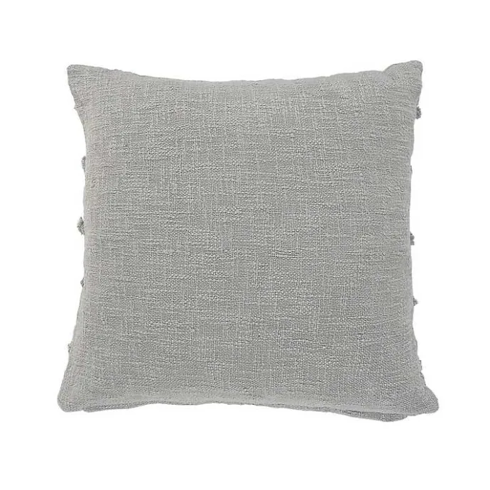 Online Kirklands Home Solid Tufted Accent Pillow Gray