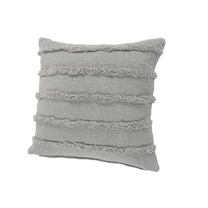 Online Kirklands Home Solid Tufted Accent Pillow Gray