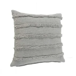 Online Kirklands Home Solid Tufted Accent Pillow Gray