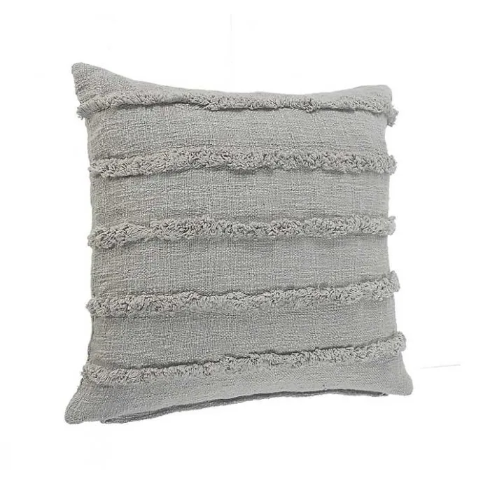 Online Kirklands Home Solid Tufted Accent Pillow Gray