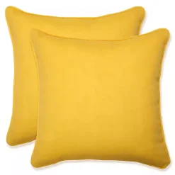 Outlet Kirklands Home Solid Outdoor Pillows, Set of 2 Yellow