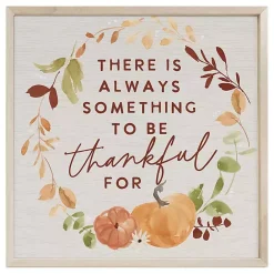 Outlet Kirklands Home Something to Be Thankful For Framed Wall Plaque Multi