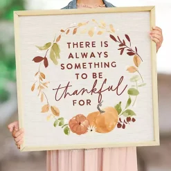 Outlet Kirklands Home Something to Be Thankful For Framed Wall Plaque Multi
