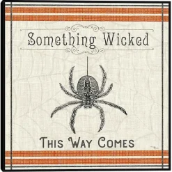 Online Kirklands Home Something Wicked Spider Halloween Wall Plaque
