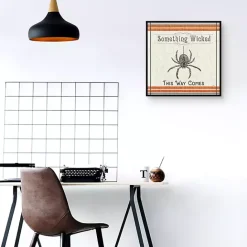 Online Kirklands Home Something Wicked Spider Halloween Wall Plaque