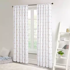 Outlet Kirklands Home Sophie Blush Pom Pom Curtain Panel, 84 in.