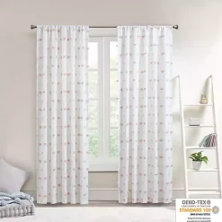 Outlet Kirklands Home Sophie Blush Pom Pom Curtain Panel, 84 in.