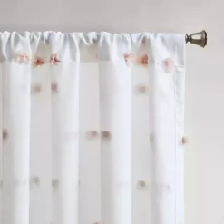 Outlet Kirklands Home Sophie Blush Pom Pom Curtain Panel, 84 in.
