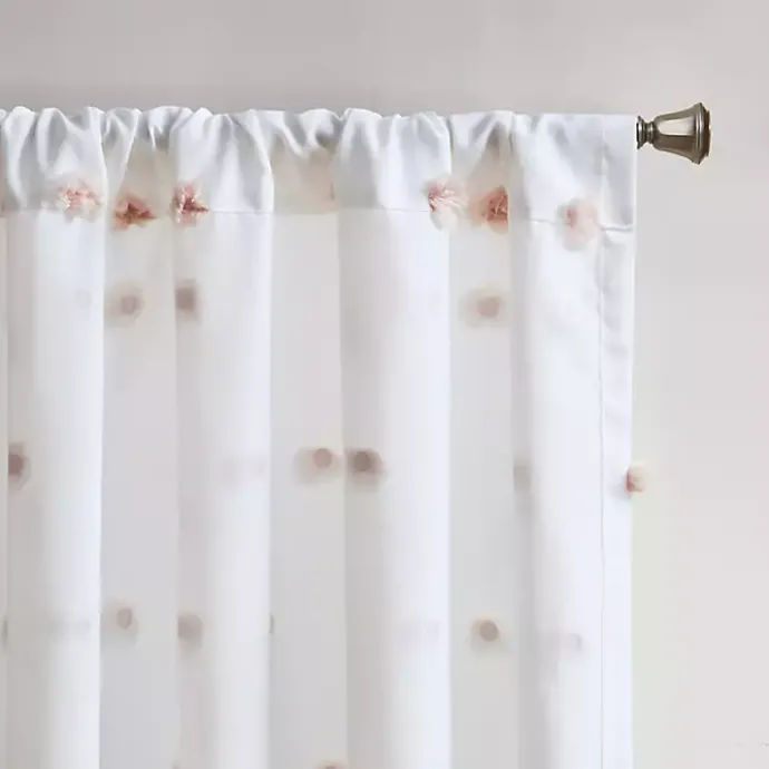 Outlet Kirklands Home Sophie Blush Pom Pom Curtain Panel, 84 in.