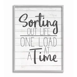 Outlet Kirklands Home Sorting Out Life One Load At A Time Wall Plaque White