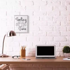 Outlet Kirklands Home Sorting Out Life One Load At A Time Wall Plaque White