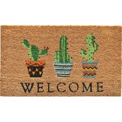 Sale Kirklands Home Southwestern Cactus Coir Doormat