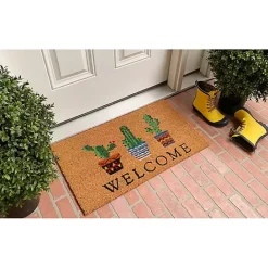 Sale Kirklands Home Southwestern Cactus Coir Doormat