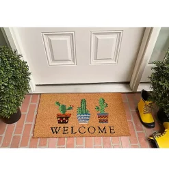 Sale Kirklands Home Southwestern Cactus Coir Doormat