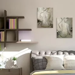 Kirklands Home Spa Day Canvas Art Prints, Set of 2 Tan