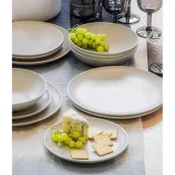 Hot Kirklands Home Speckled Beige Wheat Dinner Plates, Set of 6 Ivory
