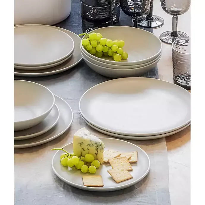 Hot Kirklands Home Speckled Beige Wheat Dinner Plates, Set of 6 Ivory