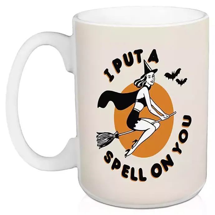 Kirklands Home Spell On You Halloween Mugs, Set of 2