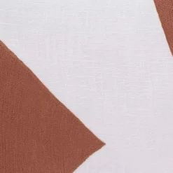 Clearance Kirklands Home Spice & Ivory Geometric Colorblock Throw Pillow Orange