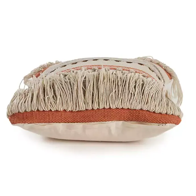 Outlet Kirklands Home Spice and Natural Chic Fringe Pillow