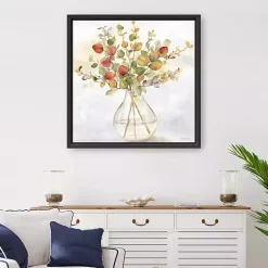 Clearance Kirklands Home Spice Eucalyptus Framed Canvas Print, 30x30 in.