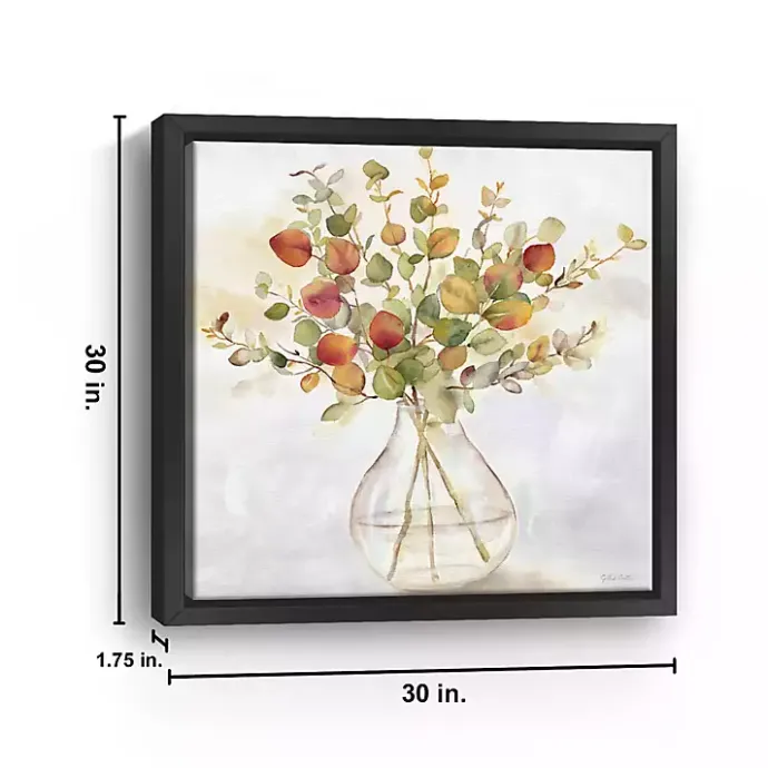 Clearance Kirklands Home Spice Eucalyptus Framed Canvas Print, 30x30 in.