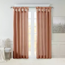 Sale Kirklands Home Spice Twist Top Curtain Panel, 84 in. Orange